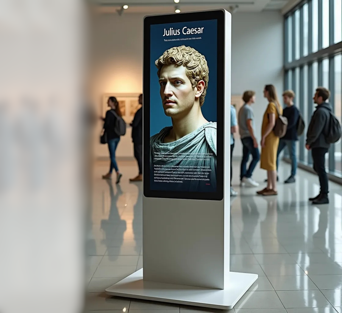 AI avatar in museum